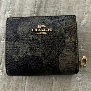 Coach Black and camo wallet